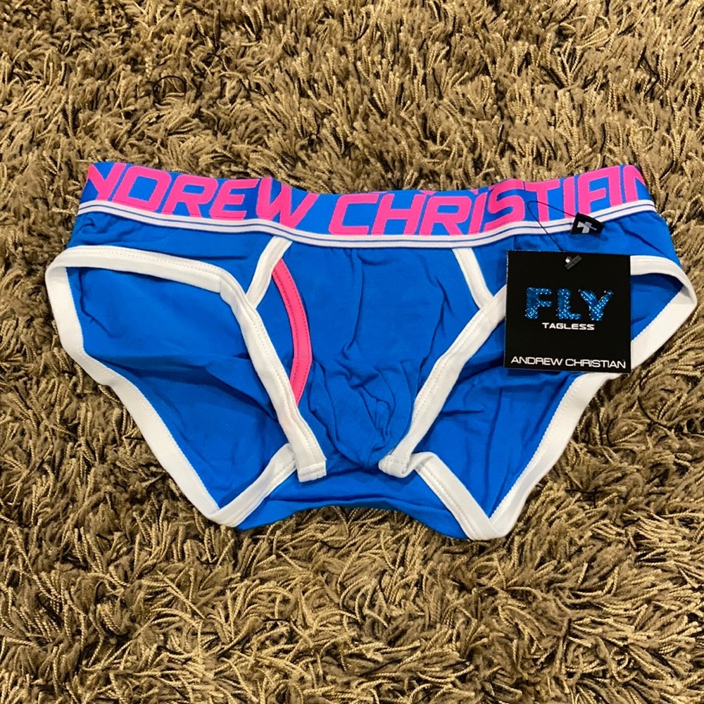 Andrew Christian fly tagless briefs